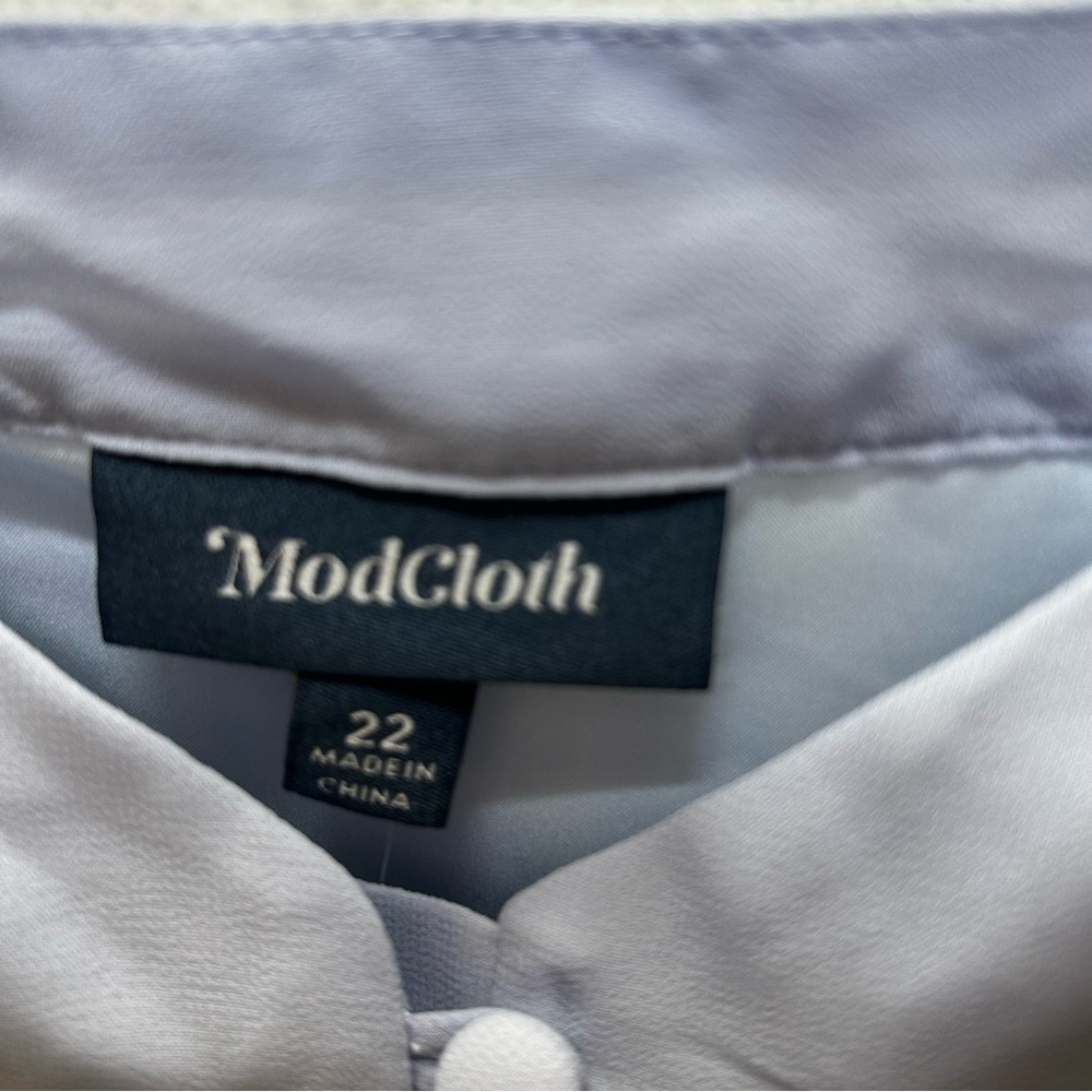 ModCloth Gotta Look The Party Light Blue Maxi Dress Size 22 NWT - Picture 6 of 8
